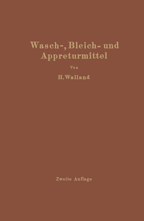 Produktbild: Kenntnis der Wasch-, Bleich- und Appreturmittel