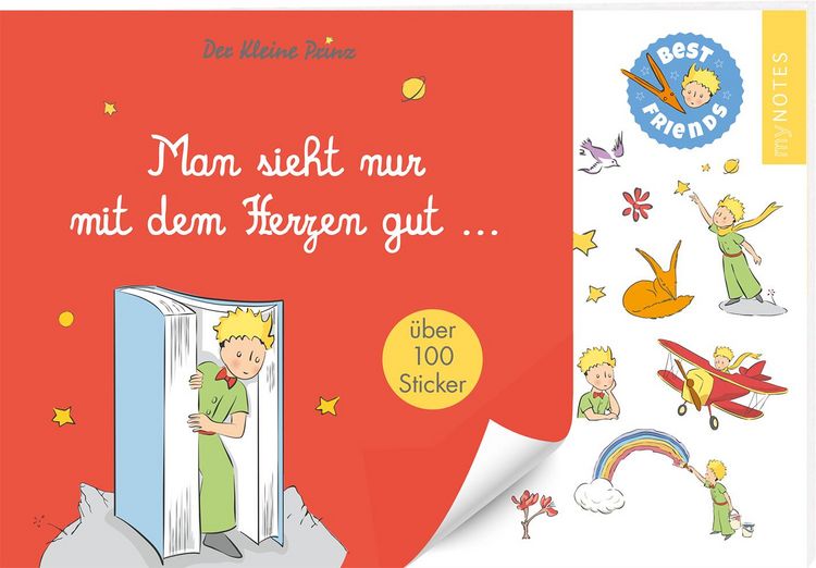 Produktbild: myNOTES Papeterie: Der Kleine Prinz Stickerheft