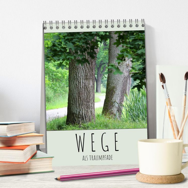 Produktbild: Wege als Traumpfade (Tischkalender 2026 DIN A5 hoch), CALVENDO Monatskalender