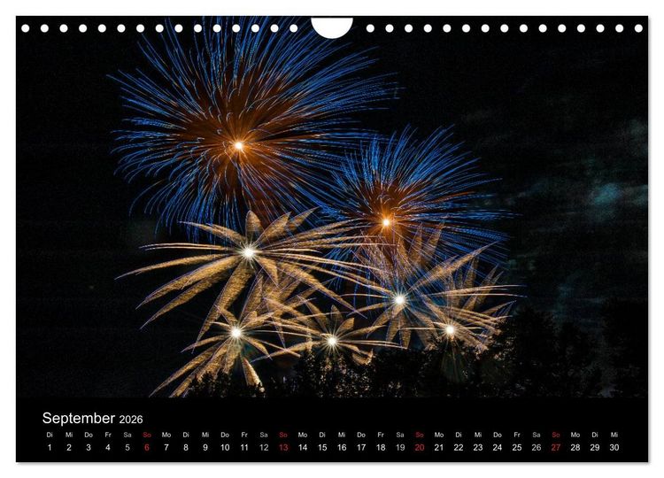 Produktbild: Das Feuerwerk (Wandkalender 2026 DIN A4 quer), CALVENDO Monatskalender