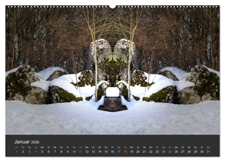 Produktbild: Spiegelwelten - Im Reich der Naturwesen (Wandkalender 2026 DIN A2 quer), CALVENDO Monatskalender