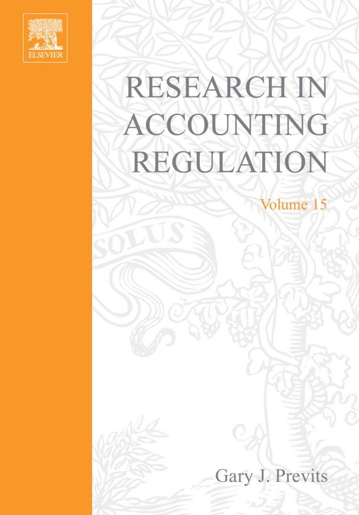Produktbild: Research in Accounting Regulation
