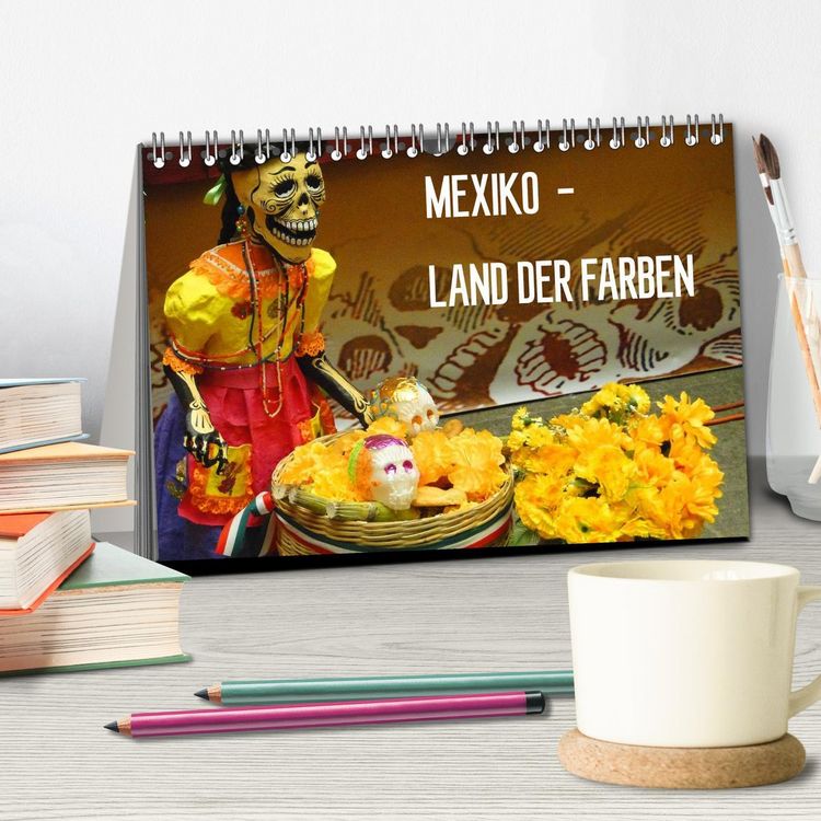 Produktbild: Mexiko - Land der Farben (Tischkalender 2026 DIN A5 quer), CALVENDO Monatskalender
