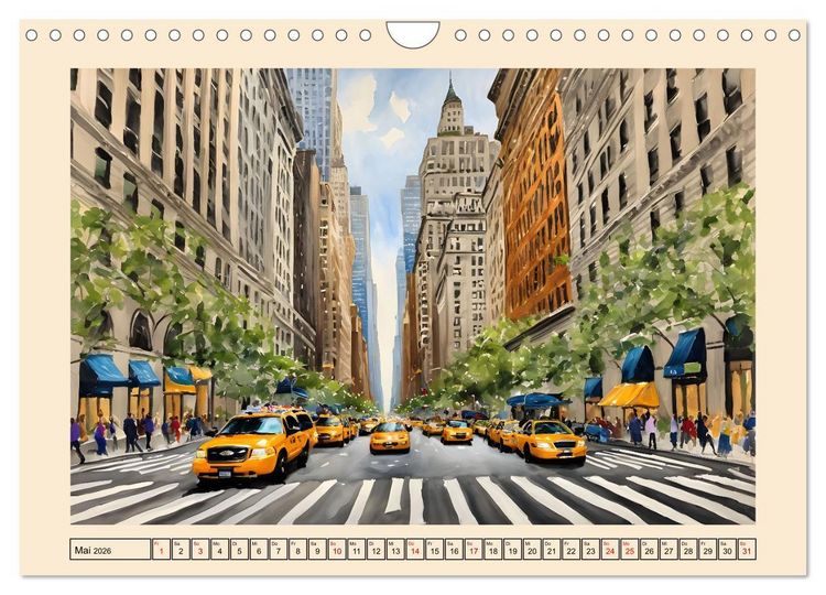 Produktbild: Sightseeing New York (Wandkalender 2026 DIN A4 quer), CALVENDO Monatskalender