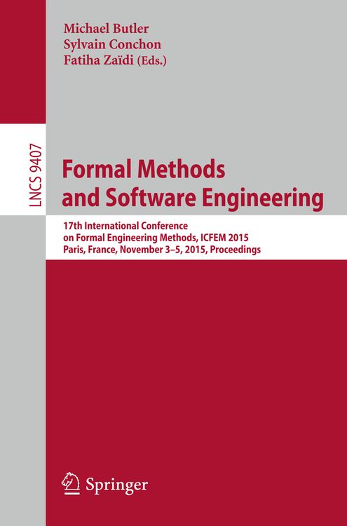 Produktbild: Formal Methods and Software Engineering