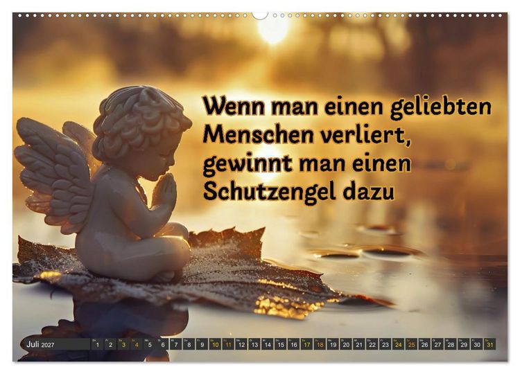 Produktbild: Trost - in stillen Momenten (Wandkalender 2027 DIN A2 quer), CALVENDO Monatskalender