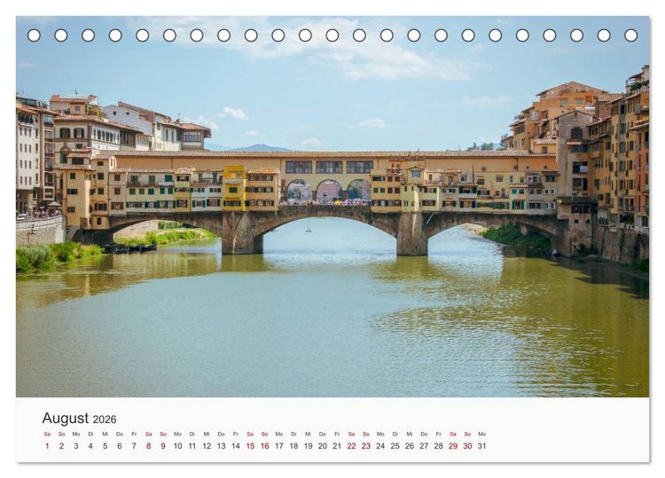 Produktbild: Einzigartige Momente in Italien. (Tischkalender 2026 DIN A5 quer), CALVENDO Monatskalender