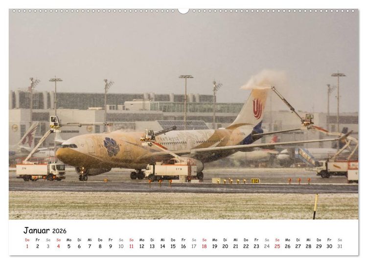 Produktbild: Airliner in M&uuml;nchen / 2026 (Wandkalender 2026 DIN A2 quer), CALVENDO Monatskalender