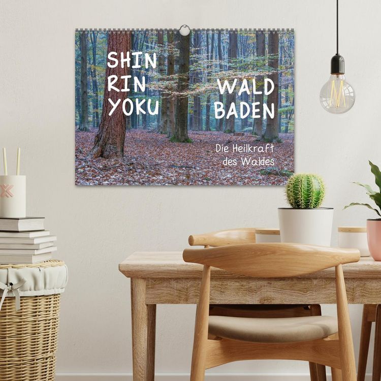 Produktbild: Shinrin yoku - Waldbaden 2026 (Wandkalender 2026 DIN A3 quer), CALVENDO Monatskalender