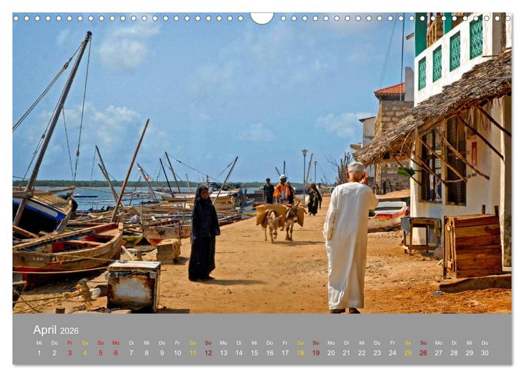 Produktbild: Lamu - Geheimtipp in Kenia (Wandkalender 2026 DIN A3 quer), CALVENDO Monatskalender