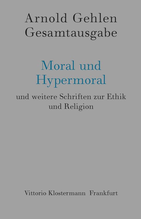 Produktbild: Moral und Hypermoral