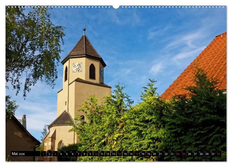 Produktbild: Fellbach im Fokus (hochwertiger Premium Wandkalender 2026 DIN A2 quer), Kunstdruck in Hochglanz