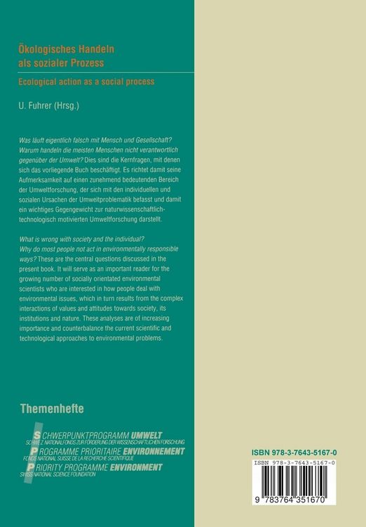 Produktbild: &Ouml;kologisches Handeln als sozialer Prozess