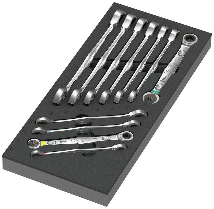 Produktbild: Wera 05150120001 Joker Maul-Ringratschenschl&uuml;ssel-Satz 11teilig Schl&uuml;sselweite (Metrisch) 8 - 19 mm