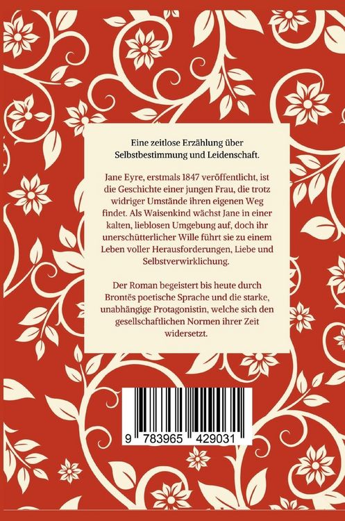 Produktbild: Charlotte Bront&euml;: Jane Eyre. Eine Autobiographie. Vollst&auml;ndige Neuausgabe