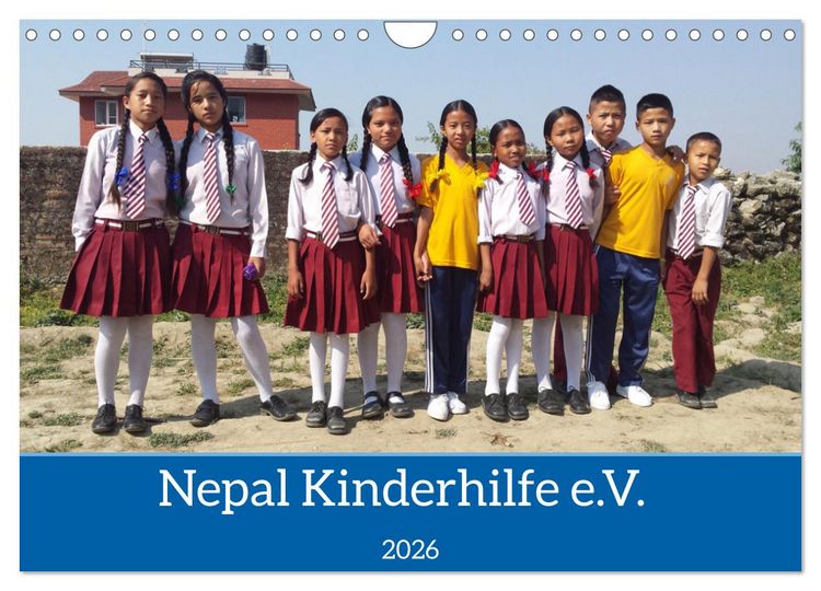 Produktbild: Kalender der Nepal Kinderhilfe e.V. (Wandkalender 2026 DIN A4 quer), CALVENDO Monatskalender