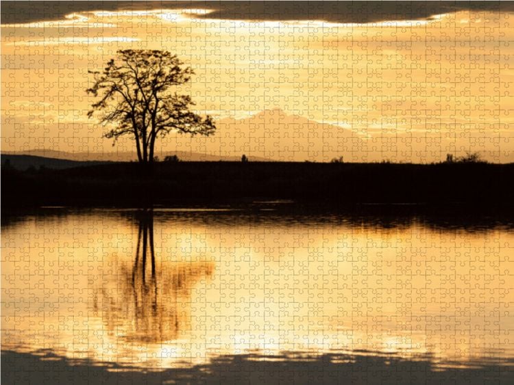 Produktbild: CALVENDO Puzzle Abendstimmung 1000 Teile Lege-Gr&ouml;&szlig;e 64 x 48 cm Foto-Puzzle Bild von Johann Sch&ouml;rkhuber