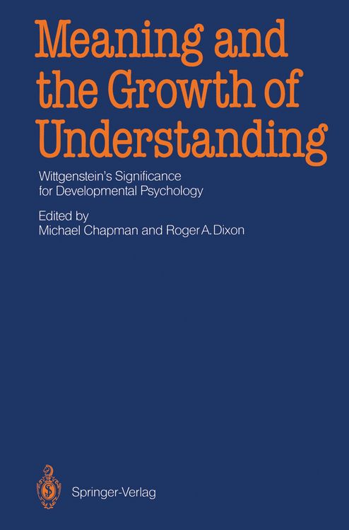 Produktbild: Meaning and the Growth of Understanding