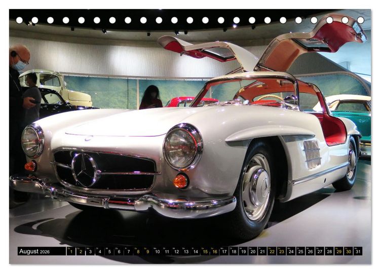 Produktbild: Mercedes SL Classics (Tischkalender 2026 DIN A5 quer), CALVENDO Monatskalender