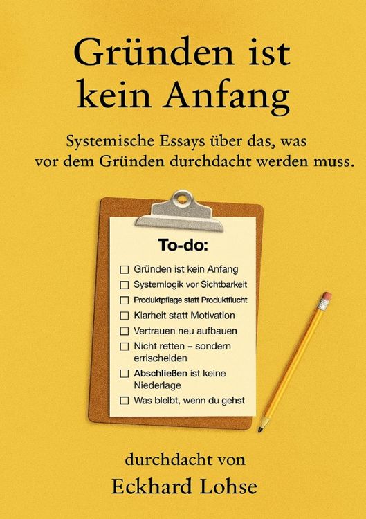 Produktbild: Gr&uuml;nden ist kein Anfang