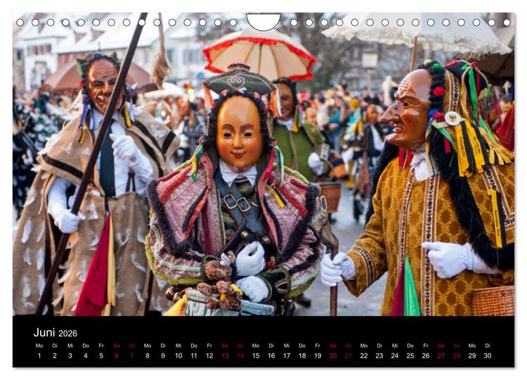 Produktbild: Die Rottweiler Fastnacht (Wandkalender 2026 DIN A4 quer), CALVENDO Monatskalender
