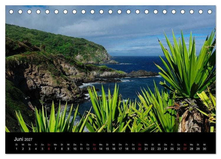 Produktbild: Hawaii - Oahu - Maui (Tischkalender 2027 DIN A5 quer), CALVENDO Monatskalender