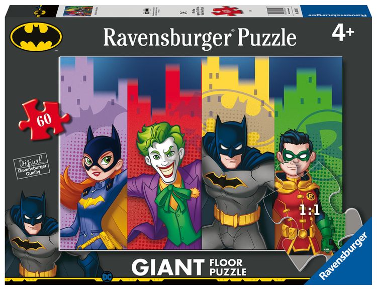 Produktbild: Kinderpuzzle 60 Teile - Batman - Batgirl, Joker, Batman, Robin