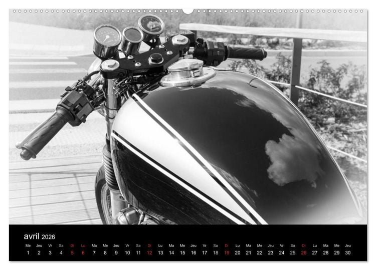 Produktbild: Une moto de caract&egrave;re (Calendrier mural 2026 DIN A2 vertical) calendrier de bureau