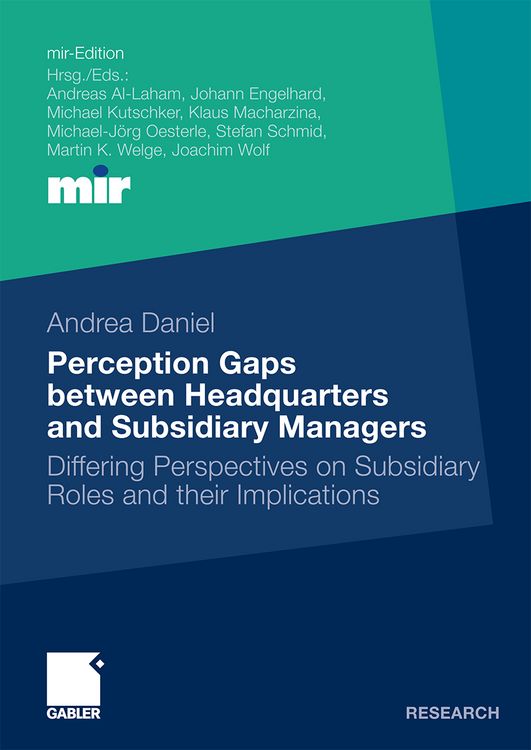 Produktbild: Perception Gaps between Headquarters and Subsidiary Managers
