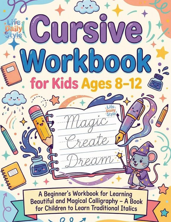 Produktbild: Cursive Workbook for Kids ages 8-12