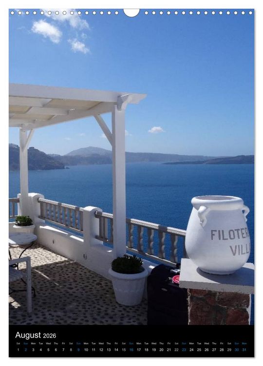 Produktbild: Santorini - Greece (Wall Calendar 2026 DIN A3 portrait), CALVENDO 12 Month Wall Calendar