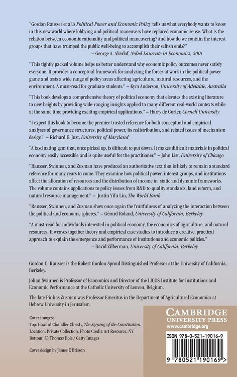 Produktbild: Political Power and Economic Policy