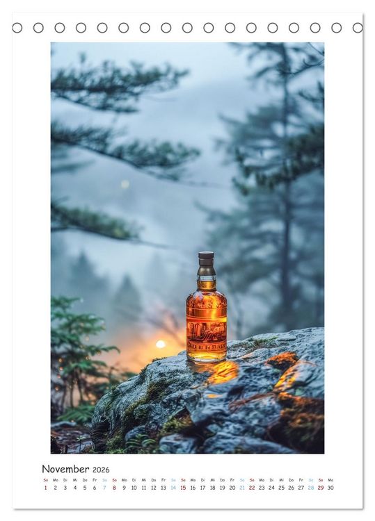 Produktbild: Whisky-Momente (Tischkalender 2026 DIN A5 hoch), CALVENDO Monatskalender