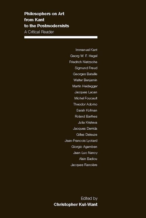Produktbild: Philosophers on Art from Kant to the Postmodernists