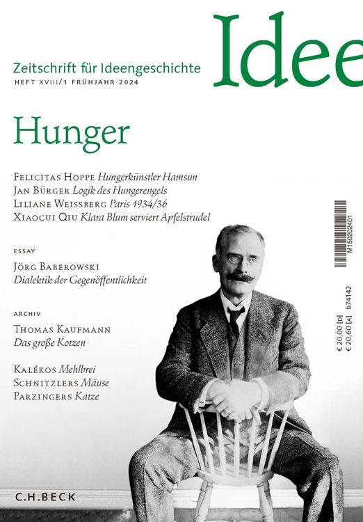 Produktbild: Zeitschrift f&uuml;r Ideengeschichte Heft XVIII/1 Fr&uuml;hjahr 2024