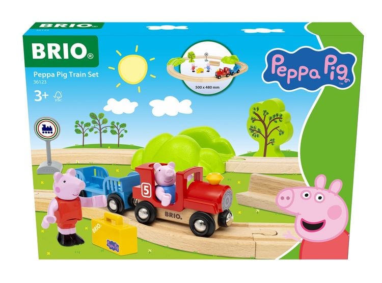 Produktbild: Peppa Wutz Eisenbahn-Set / Eisenbahnset f&uuml;r Kinder ab 3 Jahren