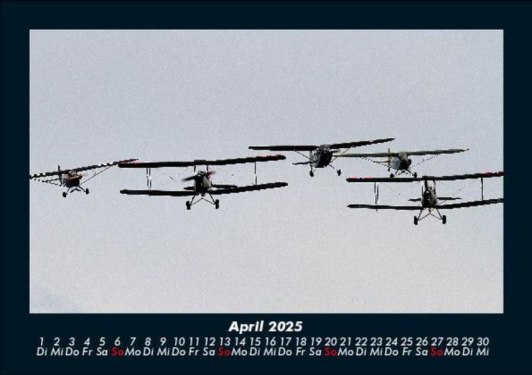 Produktbild: Flugzeuge 2025 Fotokalender DIN A5