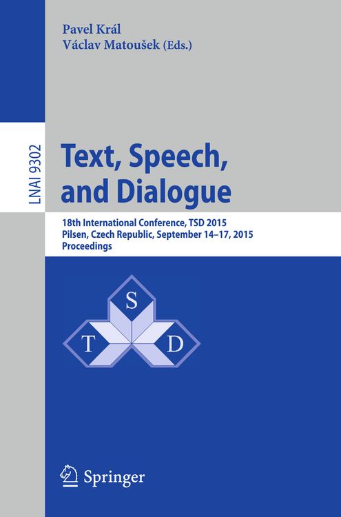 Produktbild: Text, Speech, and Dialogue