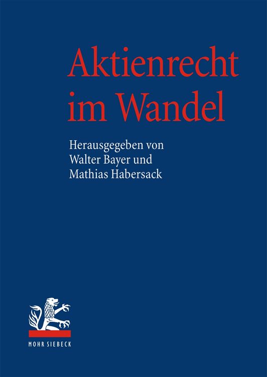 Produktbild: Aktienrecht im Wandel