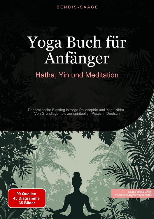 Produktbild: Yoga Buch f&uuml;r Anf&auml;nger: Hatha, Yin und Meditation
