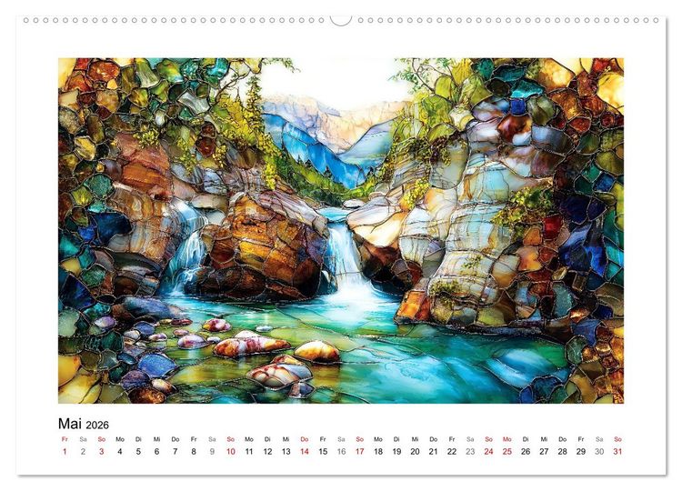 Produktbild: Die Farben der Berge (hochwertiger Premium Wandkalender 2026 DIN A2 quer), Kunstdruck in Hochglanz