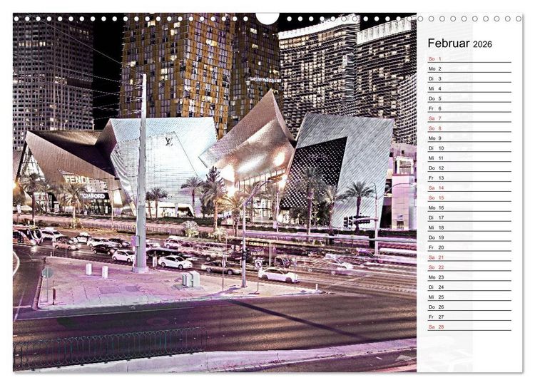 Produktbild: Las Vegas - Die bunte Welt der Casinos (Wandkalender 2026 DIN A3 quer), CALVENDO Monatskalender