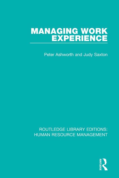 Produktbild: Managing Work Experience