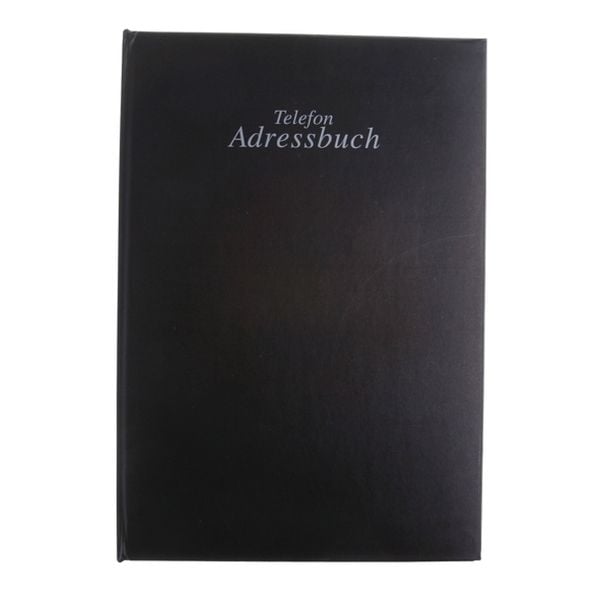 Produktbild: STYLEX Adressbuch mit 6-Ring-Mechanik schwarz 15x22cm