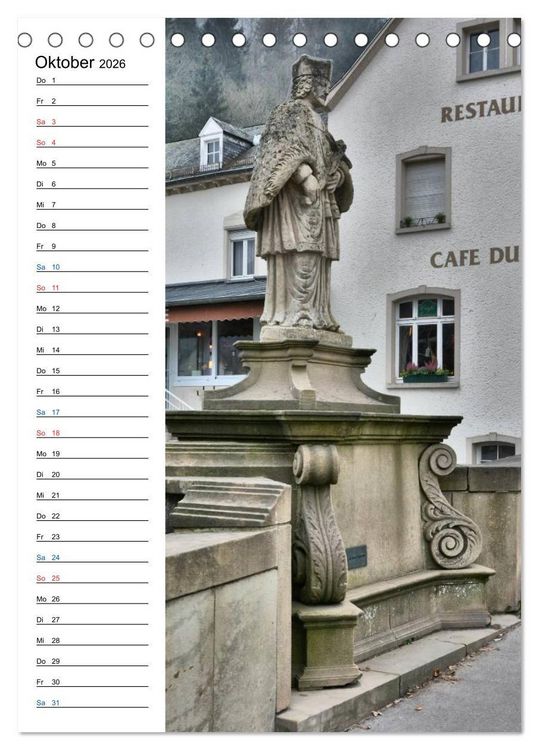 Produktbild: Nepomuk - Der Br&uuml;ckenheilige (Tischkalender 2026 DIN A5 hoch), CALVENDO Monatskalender