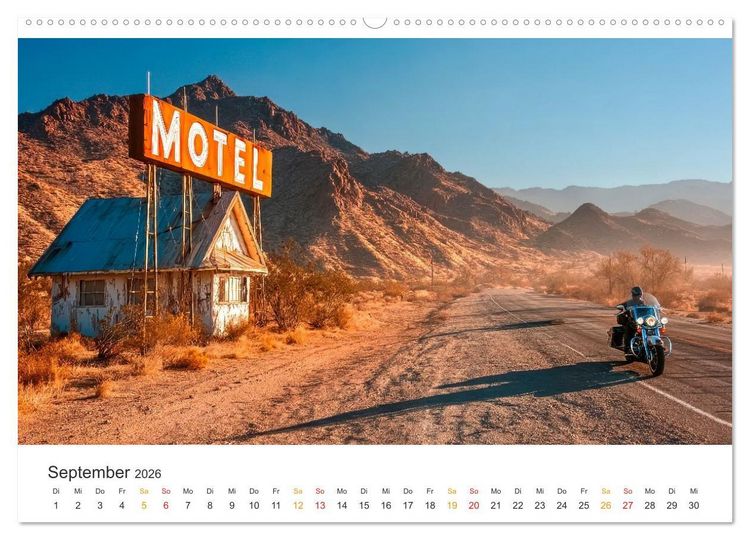Produktbild: Zeitreise auf Asphalt (hochwertiger Premium Wandkalender 2026 DIN A2 quer), Kunstdruck in Hochglanz