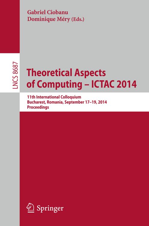 Produktbild: Theoretical Aspects of Computing &ndash; ICTAC 2014