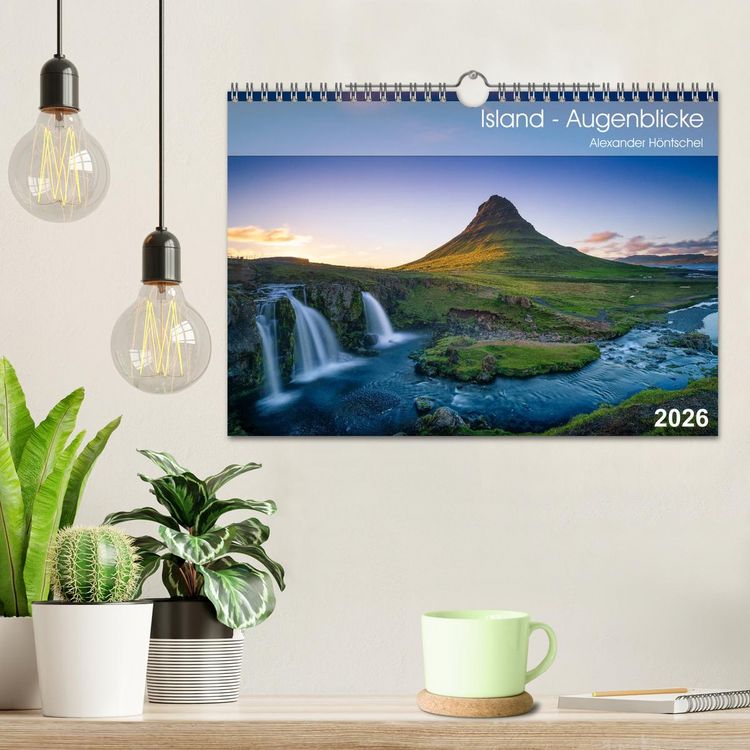 Produktbild: Island - Augenblicke 2026 (Wandkalender 2026 DIN A4 quer), CALVENDO Monatskalender