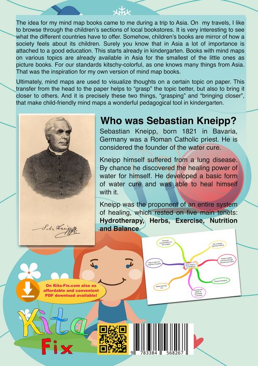 Produktbild: KitaFix-Mindmap Kneipp (Ready-made thought maps for Preschool work in Daycare and Kindergarten)