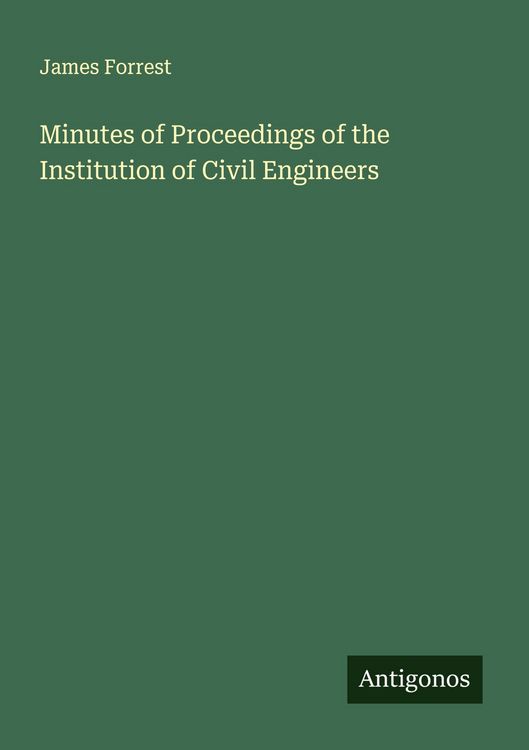 Produktbild: Minutes of Proceedings of the Institution of Civil Engineers